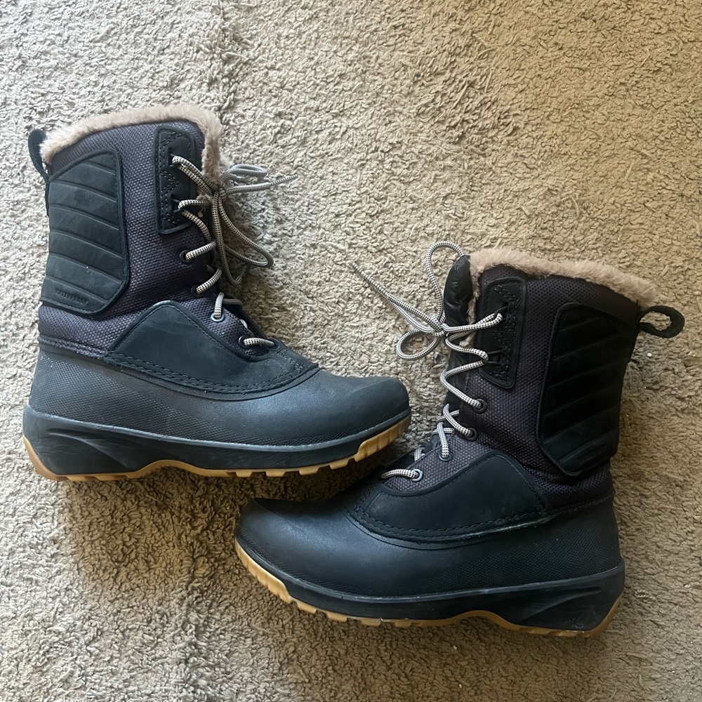 The North Face Black Waterproof Snow Boots Size 8.5